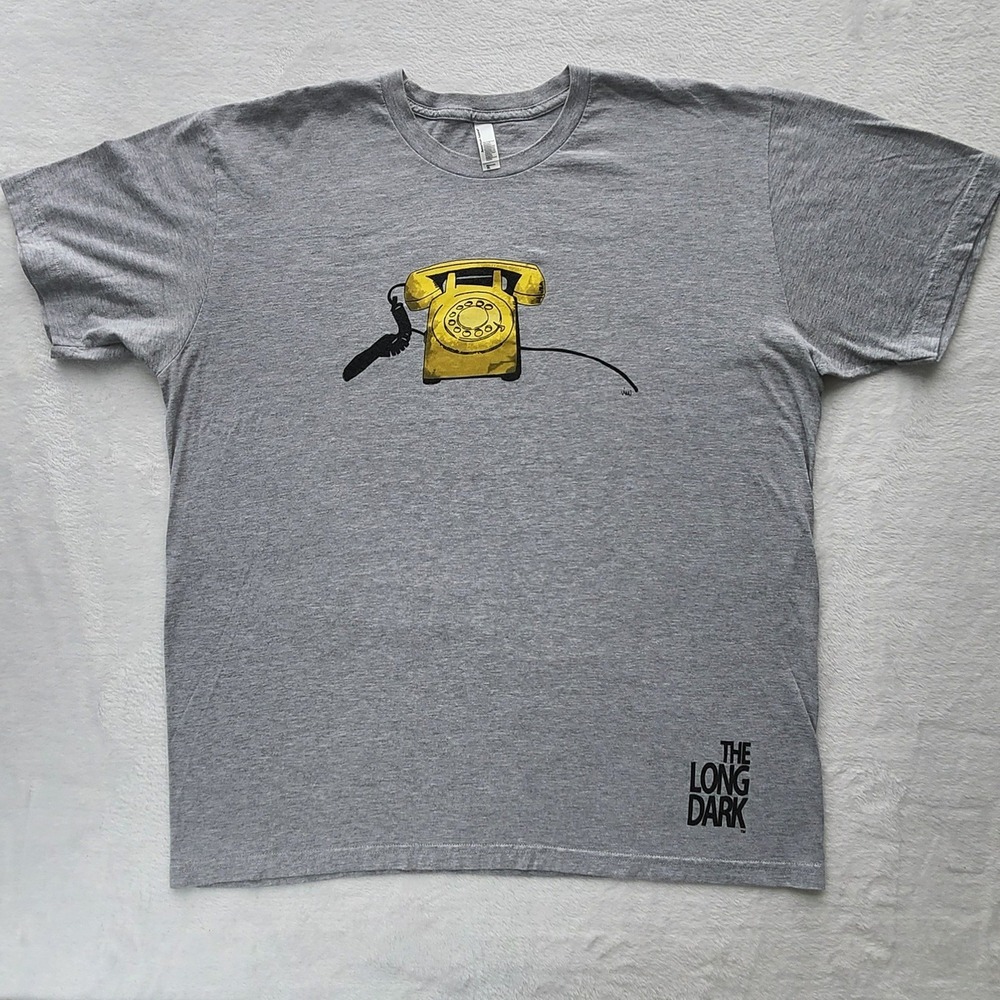 American Apparel The Long Dark‎ Video Game Shirt Mens XL Graphic Tee Telephone